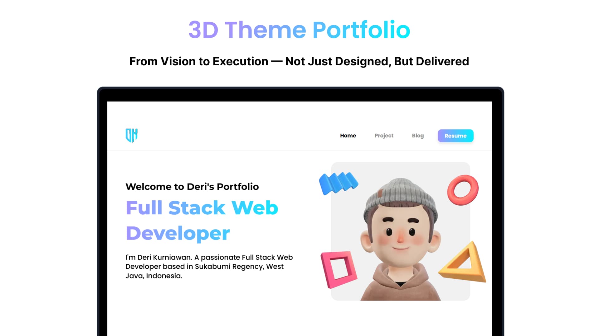 3D Theme Portfolio