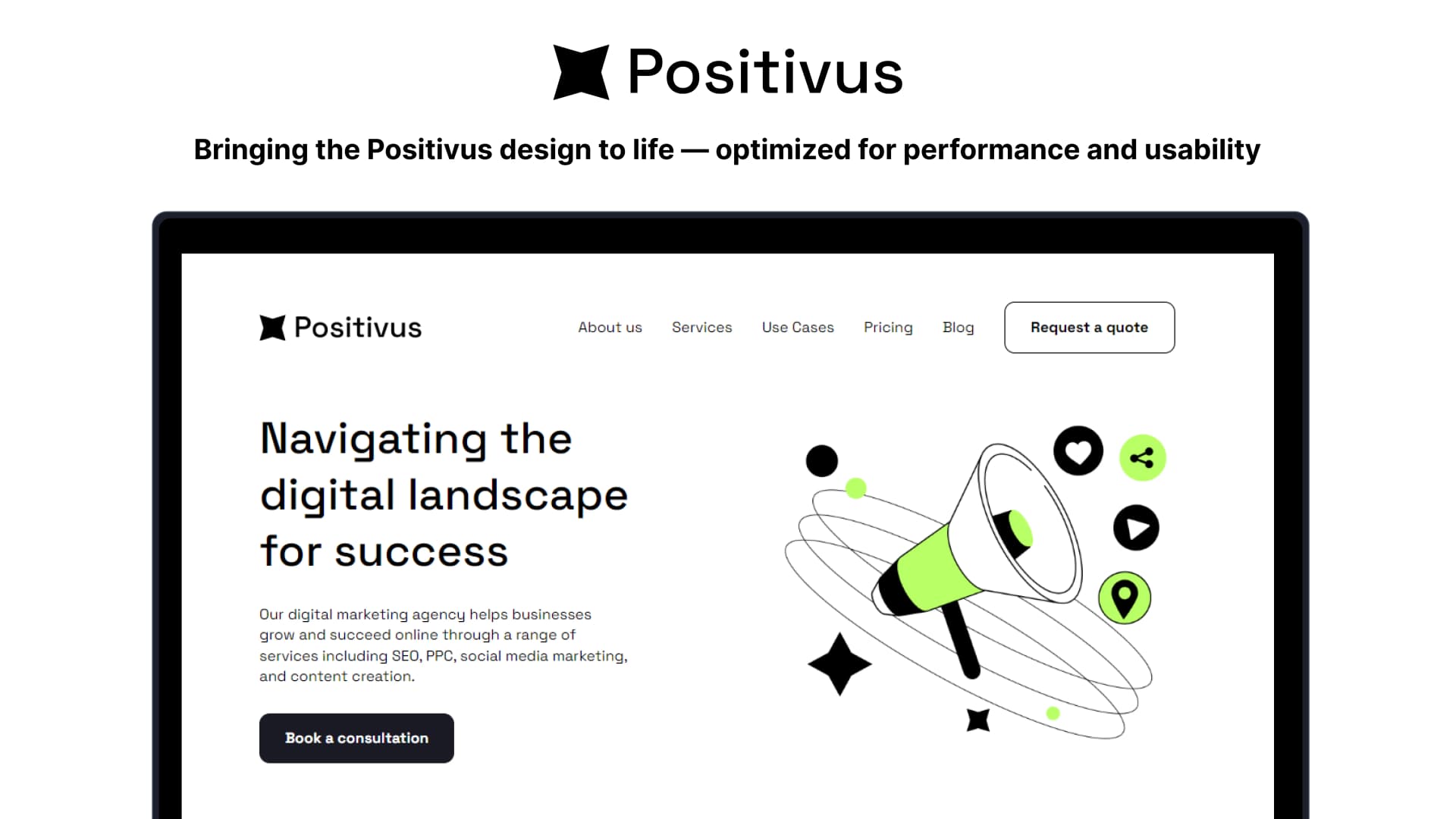 Positivus Landing Page