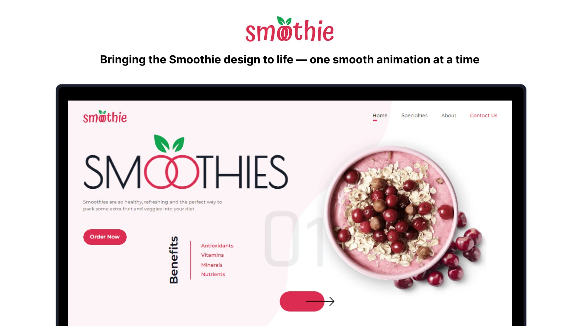 Smoothie Landing Page