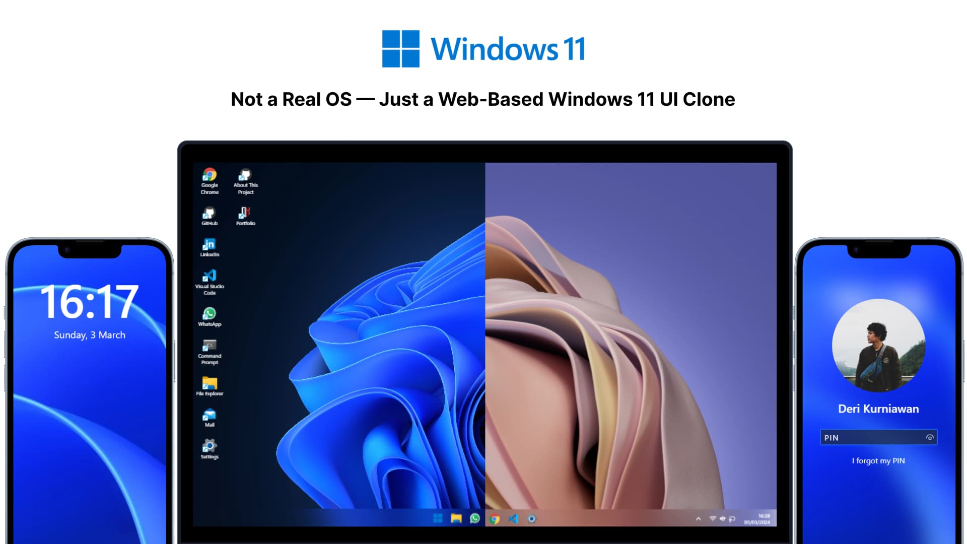 Windows 11 OS Clone Web App