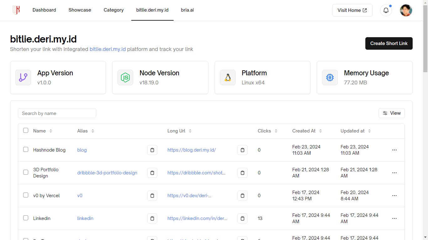 Bitlie Dashboard UI
