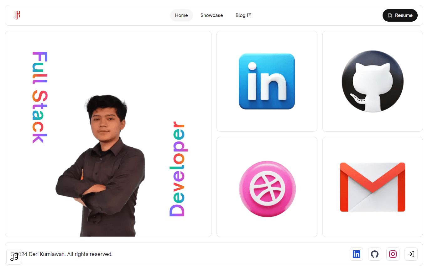 Screenshot of Simple Version + Showcase Feature