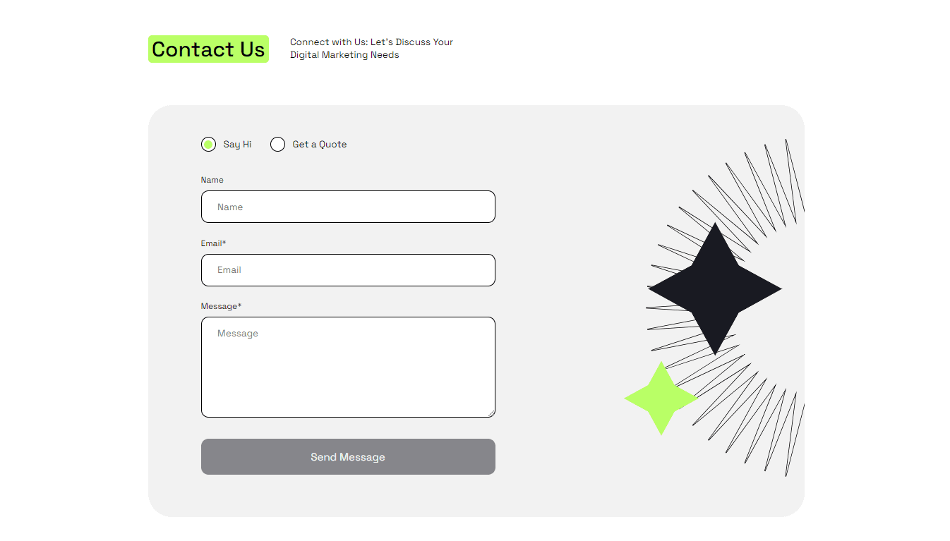 Contact Us Form