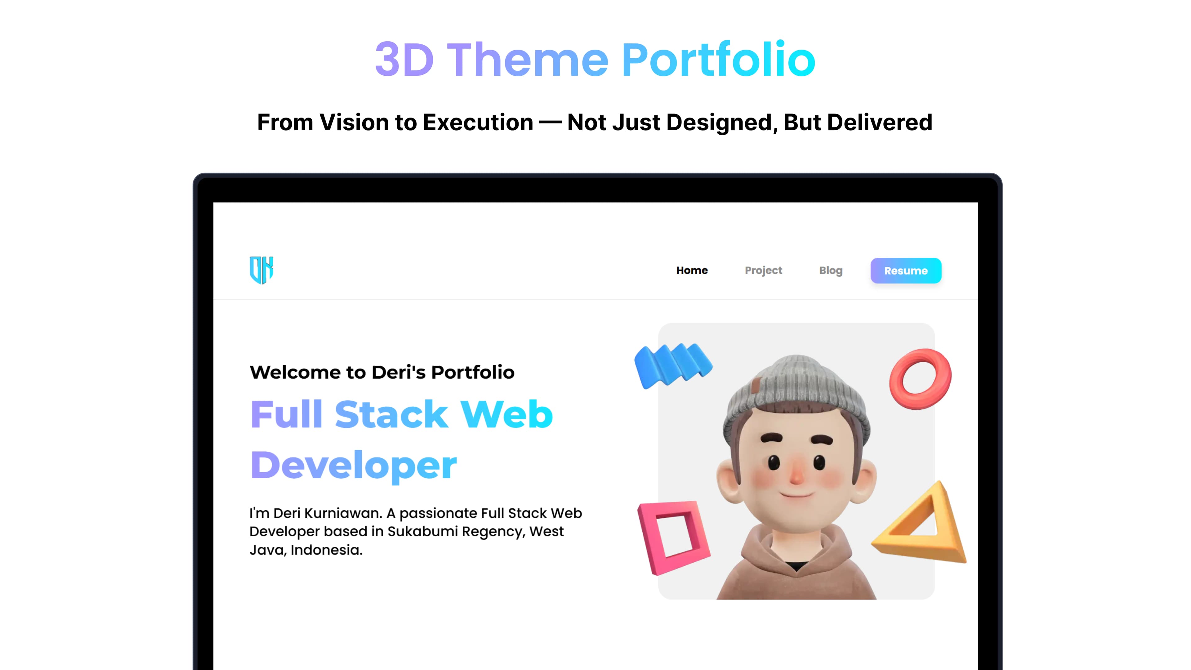 3D Theme Portfolio 3D Theme Portfolio